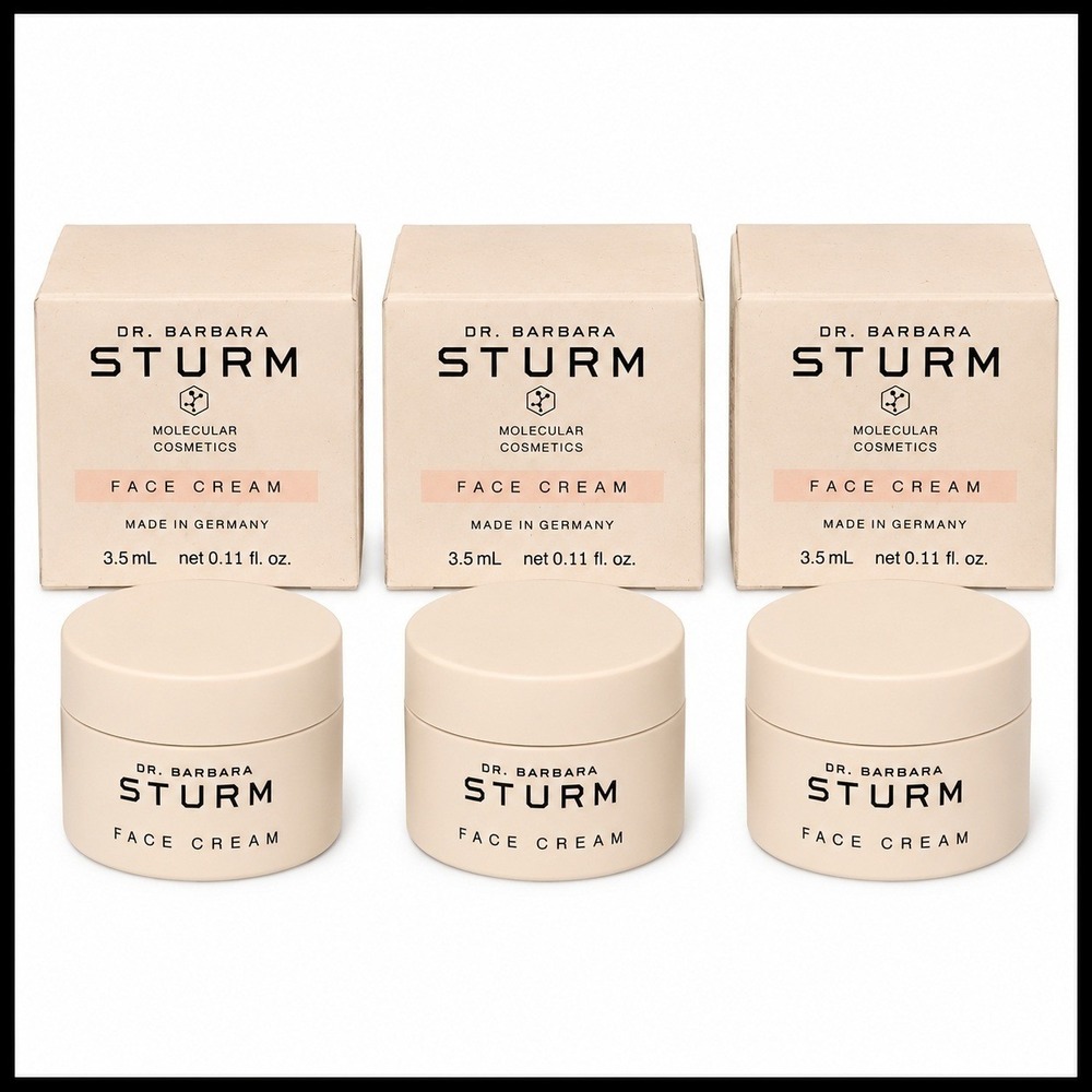 3 x Dr. Barbara Sturm Molecular Cosmetics Face Cream 3.5 ml /.11 oz Travel Size